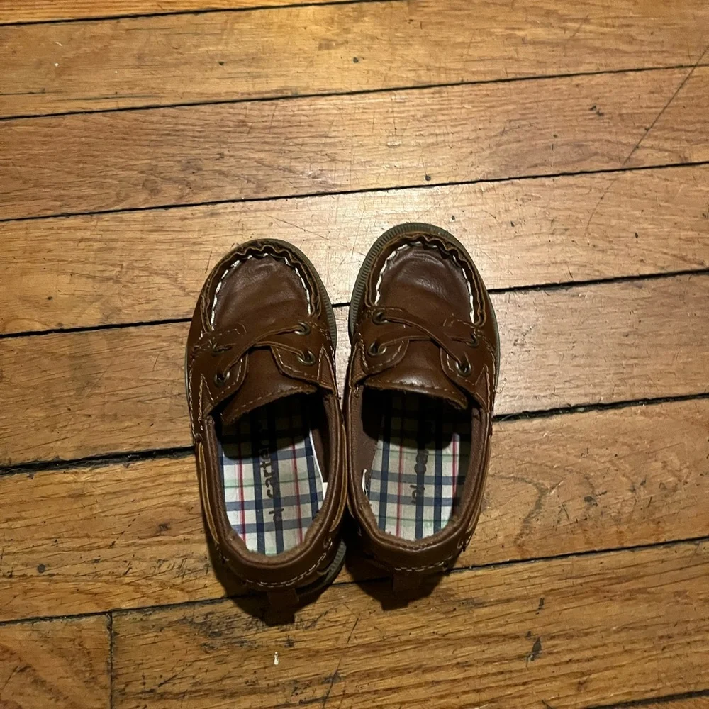 Carter’s Brown Leather Toddler Loafers